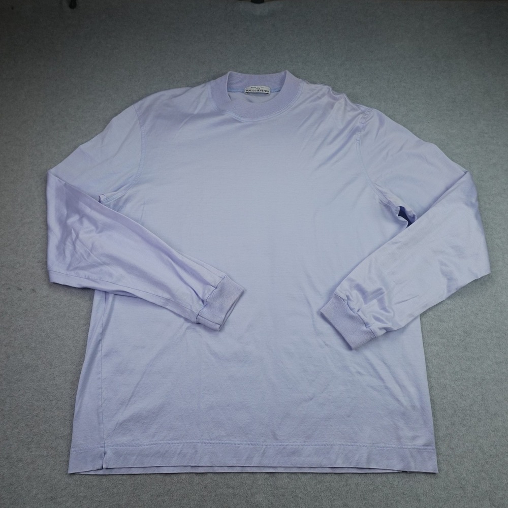 Maus & Hoffman Shirt Mens 52 Lavender Luxury Italy Long Sleeve Tee